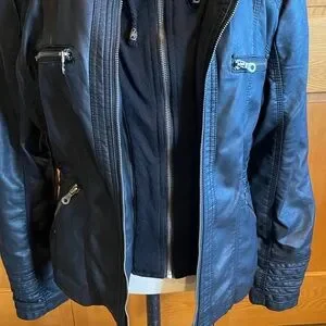Lock Style Jacket Lock & Love | Jackets & Coats | Lock Love Black Leather Biker Jacket ...